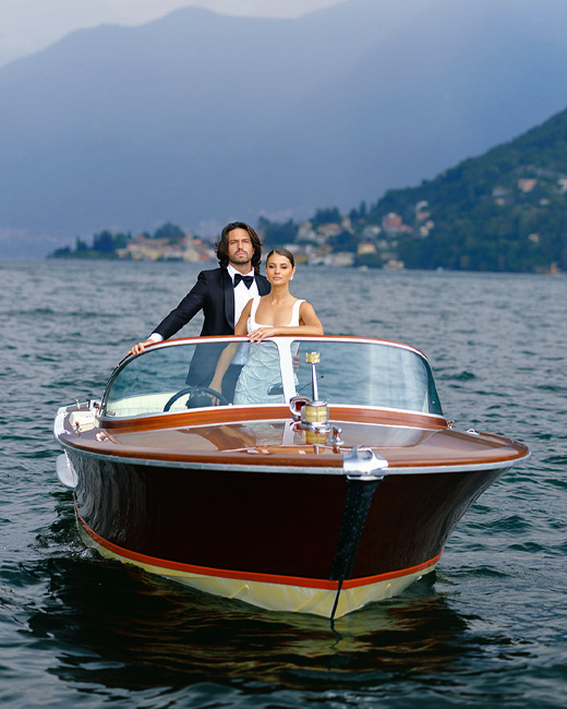 sposi lago di como in barca